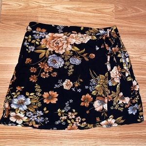 Floral Wrap Skirt